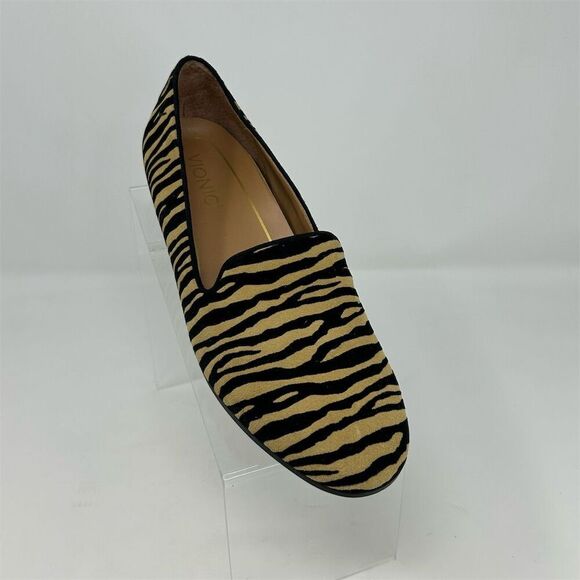 Vionic Willa Women's Slip-On Flats Tiger Stripe Suede Size 8 Brown and Black - Picture 3 of 13
